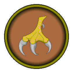 Holy Symbol of Isbri the Air Goddess. Copyright © 1998 Brian K. Moseley. All rights reserved.