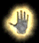 Glowing hand