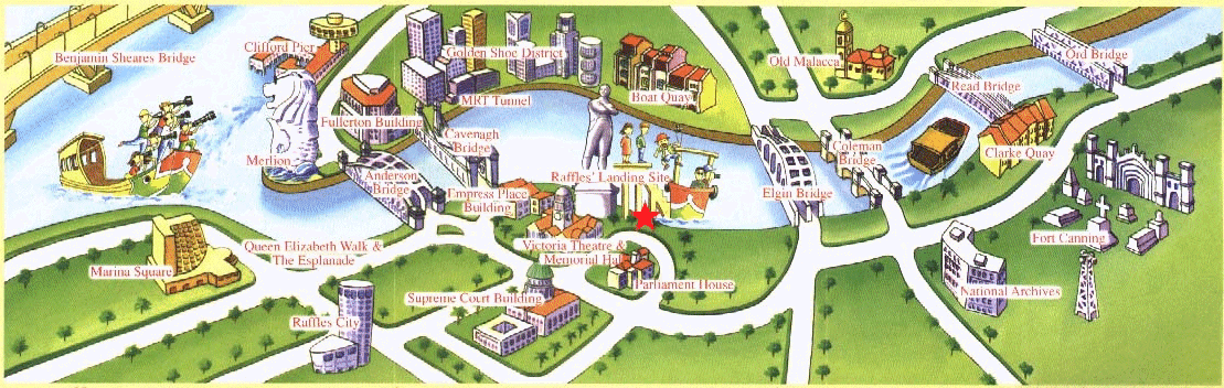 Map of the Singapore River