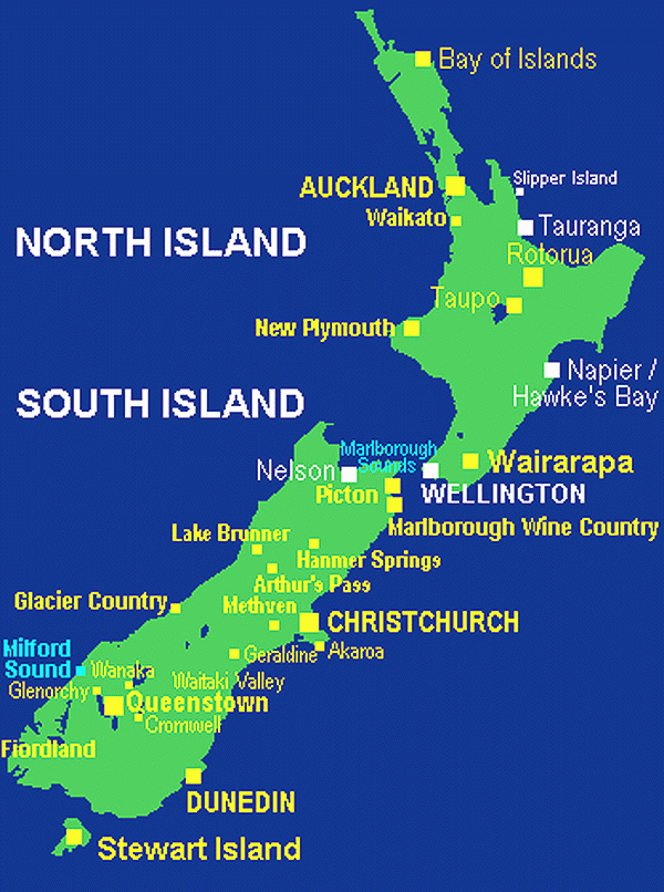 New Zealand Map