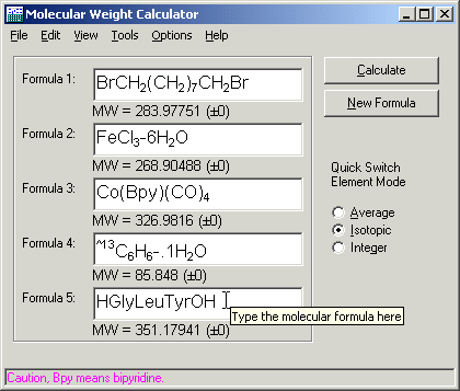 Main Program Window