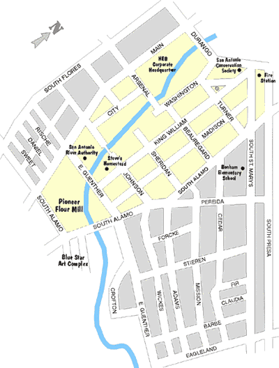 King William Historic District Map