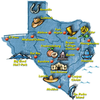 Texas Fun Map
