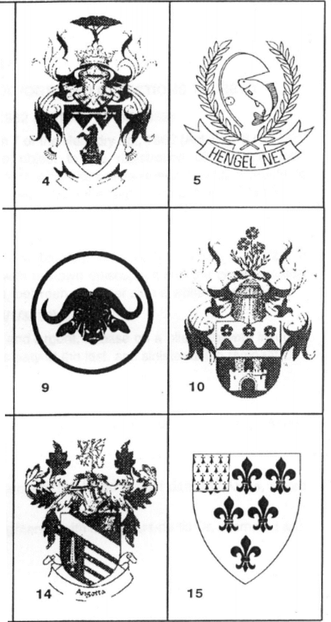 illustrations accompanying Government Gazette No 22281, Notice 399 (second set)