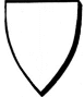 a classic heater-shaped shield