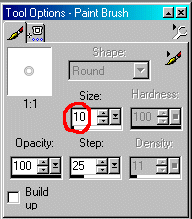 Custom brush settings