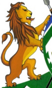 leeu-skildhouer in die wapen van KwaZulu-Natal