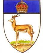 staande springbok in die wapen van die Orange River Colony