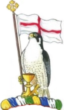 banner of St George in the crest of St Michaels Church