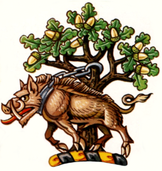 oak tree in the crest of Swinton of that Ilk