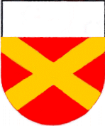 gold saltire in the arms of the Viljoen-Familiebond