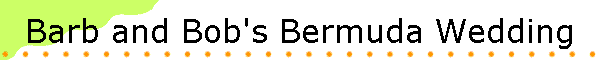 Barb and Bob's Bermuda Wedding