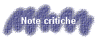 Note critiche