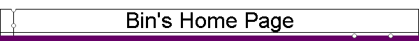 Bin's Home Page