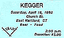 Kegger/Tyrant Ticket!
