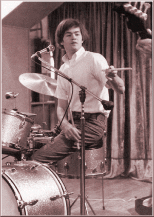 Micky at his drums