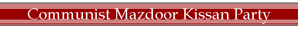 Communist Mazdoor Kissan Party