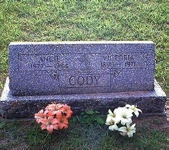 Headstone for Ancil & Victoria Shephard Cody