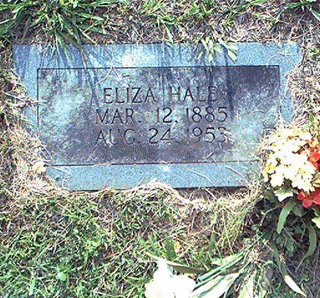 Headstone for Eliza Cody Hale