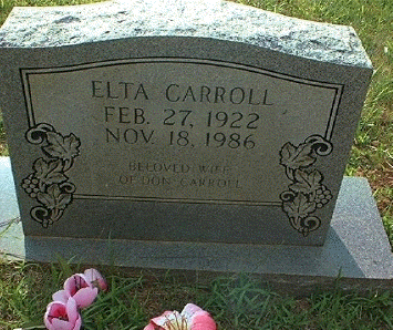 Headstone for Elta Cody Carrol