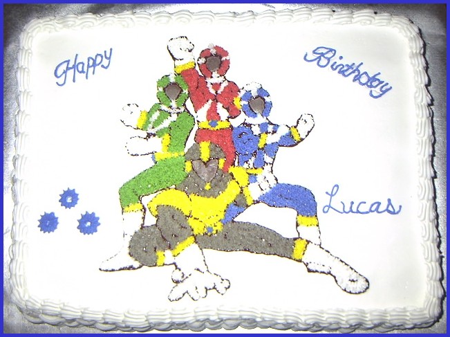 Power Rangers Cake Image