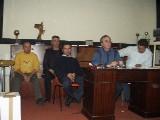 CSAC 2004 Committee. From Left to Right : Dione Galdes( Diving Officer),Robert de Battista(member),Gordon Galea(Secretary),Mario Azzopardi(Chairman),Jesmond Saliba(Treasurer)