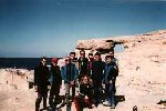 Several club members at Dwejra, Gozo