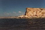 Filfla, with Malta's southern coast as background.
