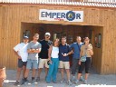 CSAC members in front of Emperor Divers base in Marsa Alam during Red Sea trip in September 2003. From left to right:Dione,Darren,Mario,Winnie,Gordon,Adrian,Mildred.