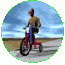 boy on tricycle