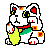 Cat waving