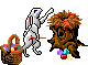 rabbit shining eggs