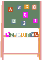 chalkboard alphabets