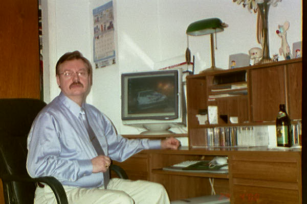 Zbigniew at the desk