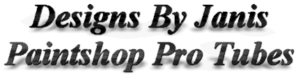 Designs By Janis ~Paintshop Tubes~