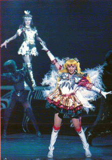 Singing a verse from the Sailormoon Musical, Sailormoon SuperS ~*Yume Senshi, Ai, Eien ni... Saturn Fukkatsu Hen*~
