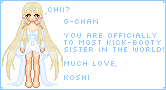 a gift i made for my sister, g-chan. she's super!
