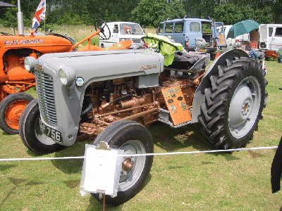 Tractor on display