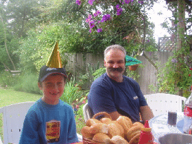 Ben and Uncle Toby relax