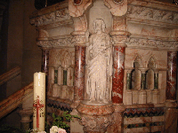 Pulpit featuring St John the Baptist