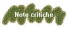 Note critiche