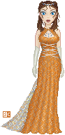 An alternate version of Helyn's request. I like the dress better and the hair less.