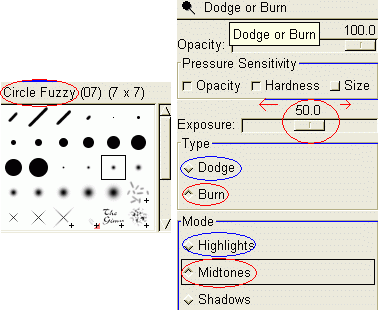 Menu for Shading