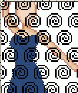 Selecting the dress