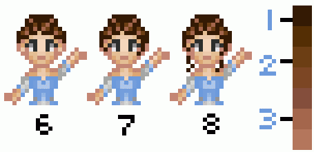 more steps to sprite hair