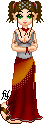 Tyr in a Gypsy Dress.