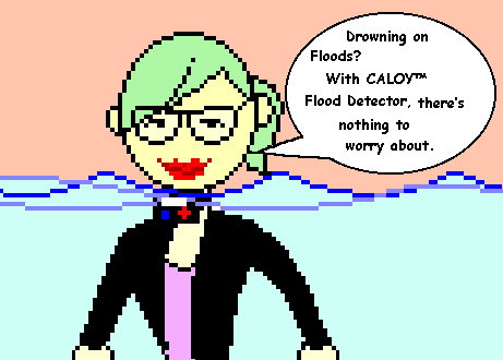 Figure 1 - Drowning on Floods? With CALOY Flood Detector, theres nothing to worry about.