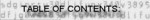 TABLE OF CONTENTS: