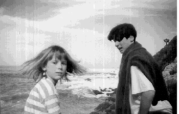 My children somewhere on the Canari Islands in 1994.