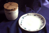 mustard pot and small plate